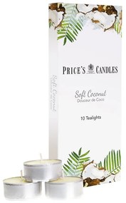 Price´s Price's vonné čajové sviečky Soft Coconut 10ks