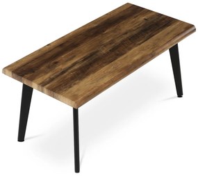 Autronic - Stůl konferenční, 120x60x55 cm, MDF deska, dekor staré dřevo, kov, černý lak - CT-F4412 OLW AKCE