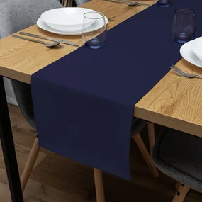 Biante Dekoračný behúň na stôl Rongo RG-079 Námornícka modrá 45x180 cm