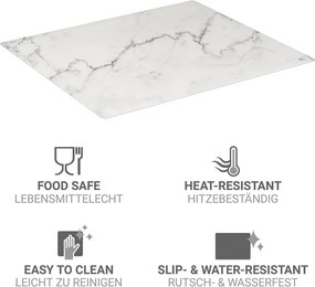 Kryt na sporák z PVC 60x52 cm Marble – Wenko