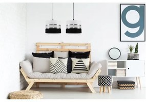 Luster na lanku CORAL 2xE27/60W/230V čiernobiela