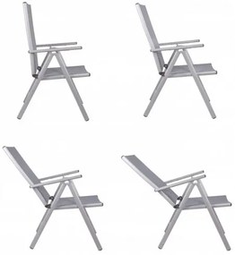 Záhradná stolička SPRINGOS GC0021 - šedá