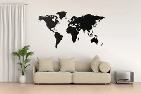 Kovová mapa sveta na stenu XL