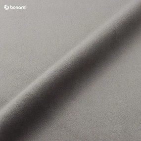 Sivá zamatová rohová pohovka (ľavý roh) Jodie - Micadoni Home