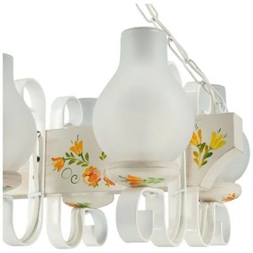 Brilagi - Luster na reťazi QUEEN 4xE14/40W/230V buk/krémová