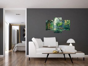 Obraz - Ilustrácia tropického lesa (90x60 cm)