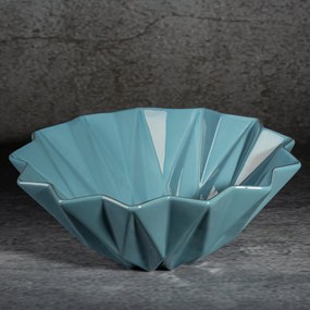 DEKORAČNÁ KERAMICKÁ MISKA ALANI 28X28X11 CM MODRÁ