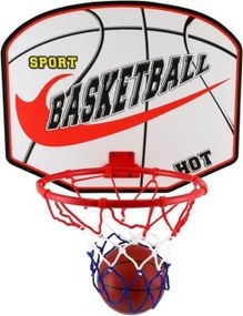 Basketbalový kôš s loptou