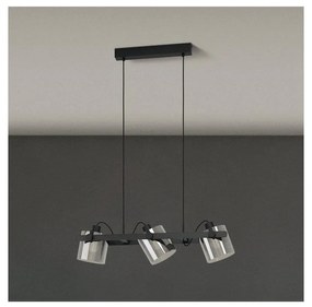 Eglo 780478 - Luster na lanku CALERINO 3xE27/40W/230V čierna