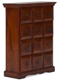 furniture-nabytek.cz - Masívna komoda lekárnika Texas z akácie, lakovaná, hnedá
