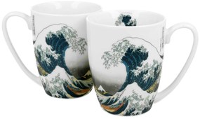 Porcelánový hrnček Hokusai The Great Wave 350 ml sada 2ks