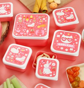 A Little Lovely Company - súprava štyroch desiatových škatuliek - zábava