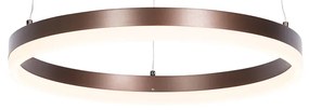 Závesné svietidlo tmavá bronz 40 cm vrátane LED 3-stupňové stmievateľné - Anello