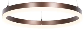 Závesné svietidlo tmavá bronz 40 cm vrátane LED 3-stupňové stmievateľné - Anello