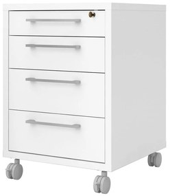 Biela uzamykateľná skrinka 48x68 cm Prima – Tvilum