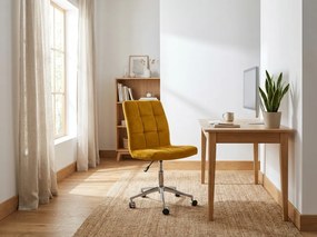 Žlté kancelárske kreslo Q-020 VELVET