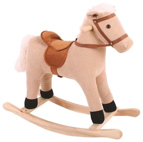 Bigjigs Toys Drevený hojdací kôň béžový