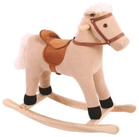 Bigjigs Toys Drevený hojdací kôň béžový