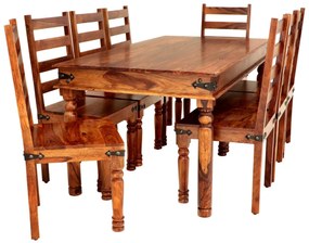furniture-nabytek.cz - Jídelní souprava pro 8 osob z indického masivu palisandr