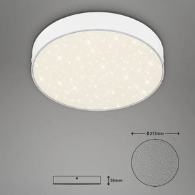 Briloner 7073-416 - LED Stropné svietidlo STAR SKY LED/16W/230V pr. 21 cm biela