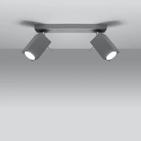 Sollux SL.0456 - Bodové svietidlo MERIDA 2xGU10/40W/230V šedá