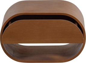 Poschodová polica v prírodnej farbe 39 cm Momo – WOOOD