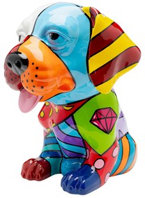 Dog Patchwork dekorácia viacfarebná