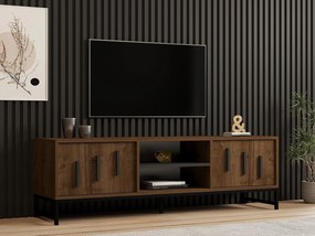TV stolík/skrinka Nalasi (orech) . Akcia -30%. Vlastná spoľahlivá doprava až k Vám domov. 1095430
