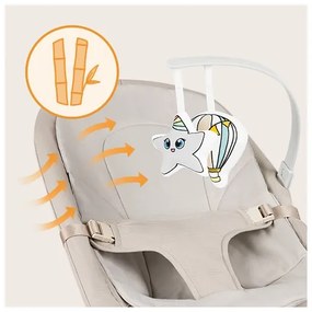 Lionelo - Detská hojdačka LILAC béžová