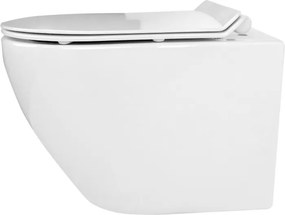 BPS-koupelny Závesná WC misa so SoftClose sedadlom HYD-4191, biela