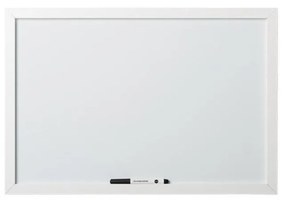 Toptabule.sk TBNM2B Biela tabuľa na magnetky v drevenom bielom ráme 200x100cm /