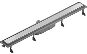 Mexen Flat ABS, sprchový odtokový žľab 2v1 90 cm, brúsená oceľ, 1069090