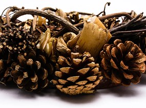 DECOLED Veniec z borovicových šišiek 32x15 cm