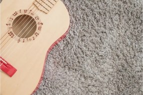 Koberec Micro fiber soft shaggy strieborný