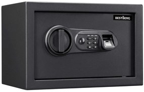 BestBerg BBSB-1F digitálny trezor na odtlačky prstov / 20 x 31 x 20 cm / čierny