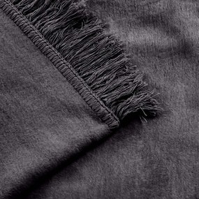 BAVLNENÁ DEKA COTTON CLOUD 150X200 CM TMAVOSIVÁ