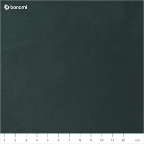 Tmavozelené zamatové kreslo White Label Bon
