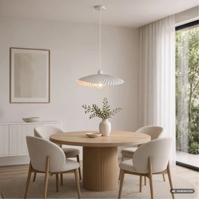 Rabalux BRIDGET závesný luster, biela farba, priemer 47 cm