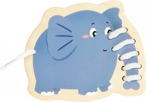 Navliekanie drevených zvieratiek na šnúrky – 10 ks