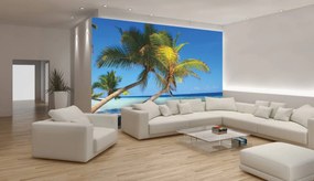 Fototapeta - Tropická pláž (152,5x104 cm)