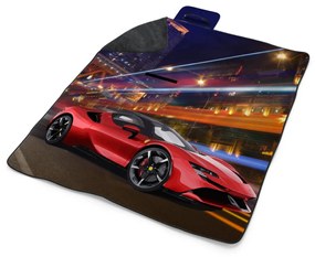 Sablio Plážová deka Ferrari na ulici: 200x140 cm