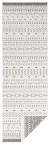 Sivo-krémový vonkajší koberec NORTHRUGS Kuba, 250 x 80 cm