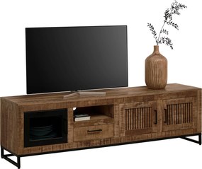 XXXLutz NÍZKA KOMODA, mangové drevo, prírodná farba, svetlohnedá, 175/50/40 cm Carryhome - Komody - 000377009512