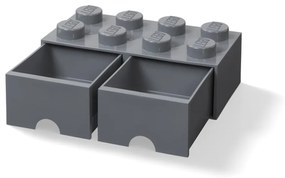 Detský tmavosivý úložný box s 2 zásuvkami LEGO®