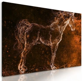 Obraz kreslený kôň - 120x80