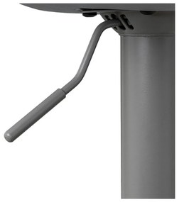 Sivé barové stoličky s nastaviteľnou výškou z imitácie kože v súprave 2 ks (výška sedadla 56,5 cm) – Casa Selección