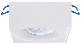 Podhľadové svietidlo Bali Square, 1x biele kovové tienidlo, w