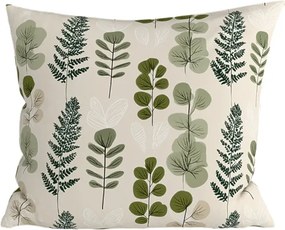 Obliečka na vankúš z mikrovlákna SCANDI NATURE 45x45 cm, zelený