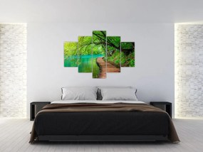 Obraz - Plitvické jazerá (150x105 cm)