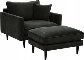 Veľké, Pohodlné Relaxačné Kreslo Khaki S Podnožkou Do Industriálnej Obývačky